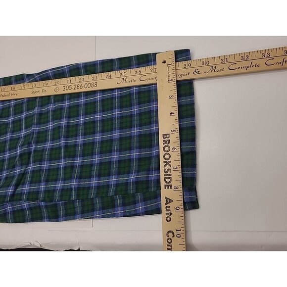 Lands' End Plaid Green Blue Pajama Set Men's Size Large 42-44 100% Cotton - Picture 10 of 10